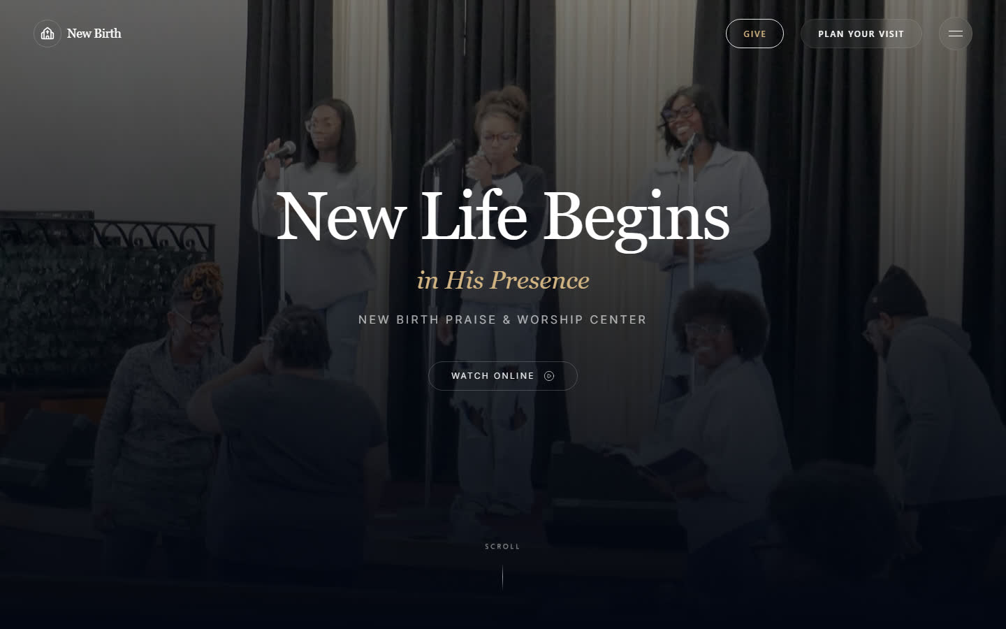 New Birth Praise & Worship Center — homepage